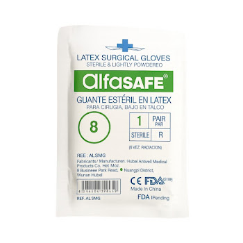 Guante Estéril Alfa Safe Talla 88 x 1 und  