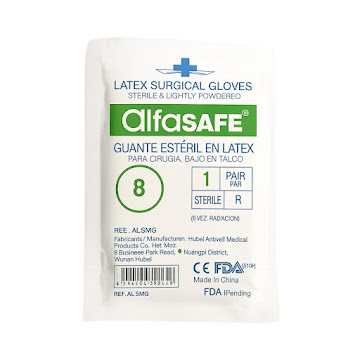 Guante Estéril Alfa Safe Talla 88 x 1 und  