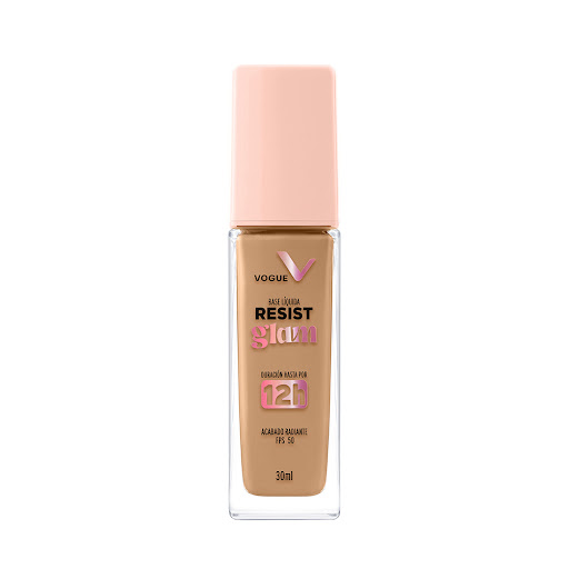 Base Vogue Resist Glam Tono Avellana Frasco x 30 ml