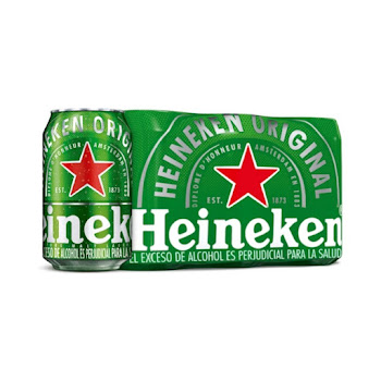 //CERVEZA HEINEKEN LATA SIXPACK X330CC. X6UND.  
