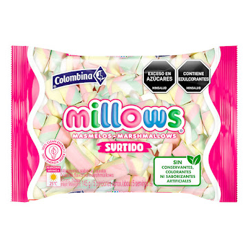 Masmelos Colombina Millows Surtido x 145 gr  