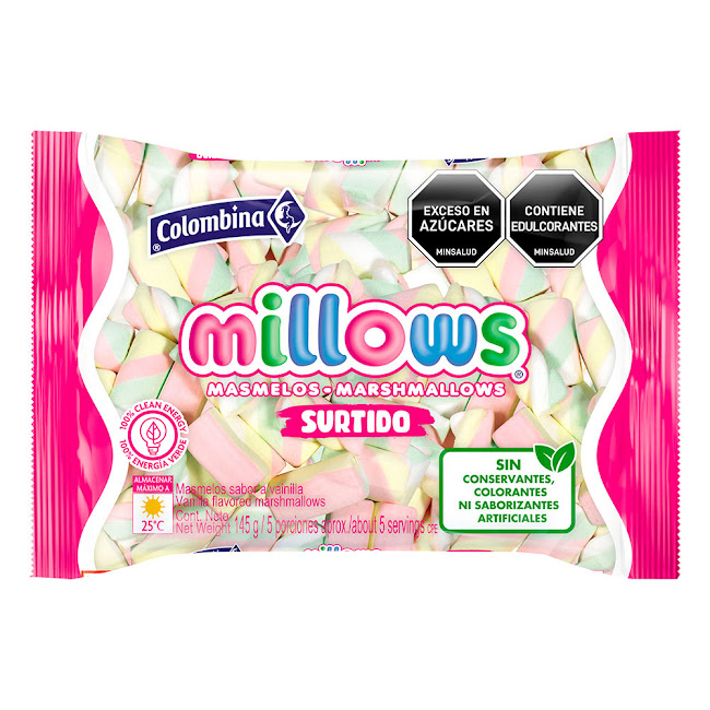 Masmelos Colombina Millows Surtido x 145 gr  