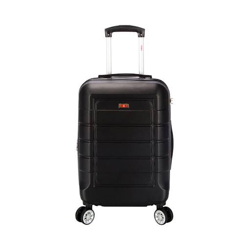 Maleta De Viaje Expandible para Cabina de Mano 10kg Tamano S Bin M006 Negro BIN Maleta x 1 Tamaño S Maleta de viaje: 19” Cabina. Material Externo: ABS 100% Material Interno: Nylon 100% Sistema Trolley automático. Ruedas extraíbles.