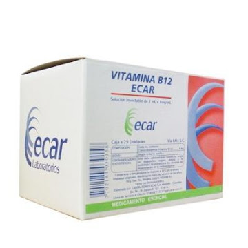 Vitamina B12 Ecar 1mg/ml Caja x 25 Ampollas  