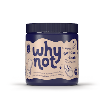 Mantequilla de Maní y Banano Esparcible Why Not x 284 gr  