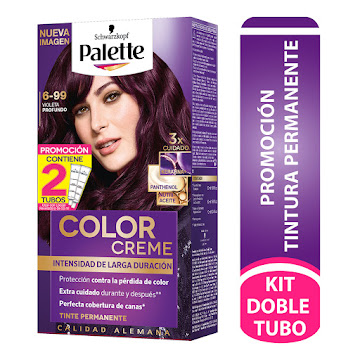 Tinte Schwarzkopf Palette Color Cream Permanente 6-99 x 2 und  