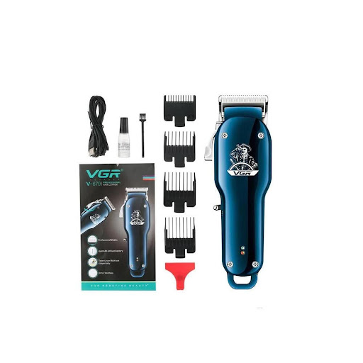 Maquina De Corte De Cabello Profesional Transforma Tu Look VGR Unidad x 1 Estas maquinas de barbero están equipadas con un motor de alto rendimiento, lo que hace que las cortapelos sean más rápidas y eficientes en el trabajo. También es adecuado para cabello grueso y húmedo