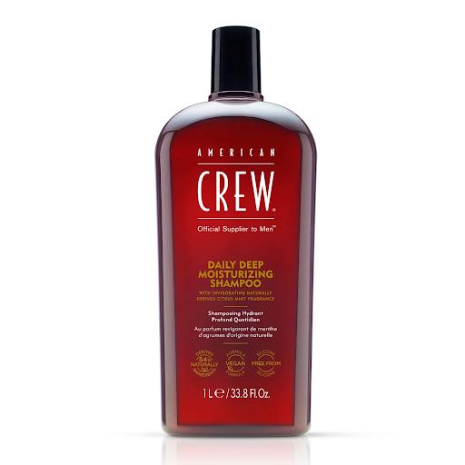 Shampoo Hidratante Profundo Diario American Crew 1000 ml American Crew Recipiente x 1 Fórmula hidratante para cabello seco en tamaño profesional; restaura suavidad, brillo y humectación constante.