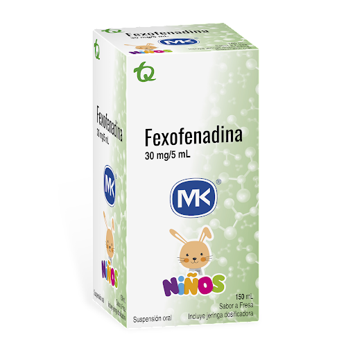 Fexofenadina Niños MK 30mg/5ml Frasco x 150 ml