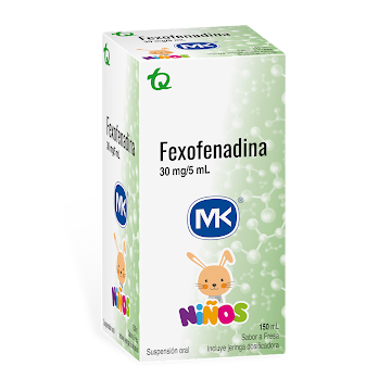 Fexofenadina Niños MK 30mg/5ml Frasco x 150 ml  