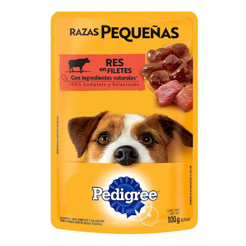 Alimento Húmedo Para   Perros Pedigree Adultos Raza Pequeña Filetes De Res x 5 und  