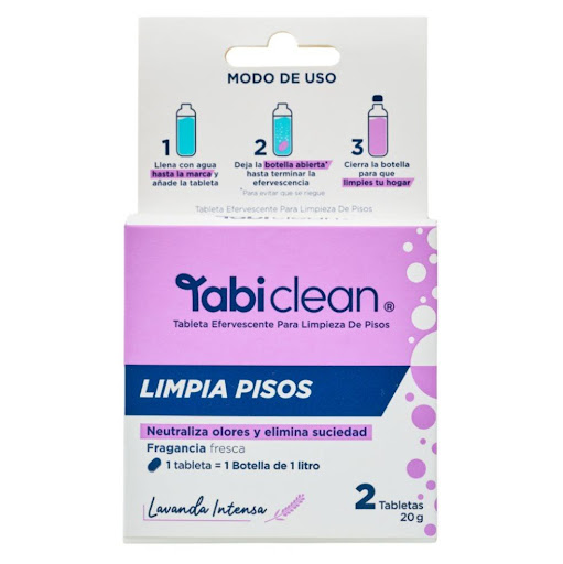 Limpia Pisos Repuesto x2 tabletas  TABI CLEAN COLOMBIA 2 tabletas efervescentes x 1 Incluye 2 unidades que rinden 1 litro en total con poder desinfectante neutraliza olores y elimina suciedad. Ideal para recargar tu botella Tabi, reduciendo el desperdicio de plástico de un solo uso.