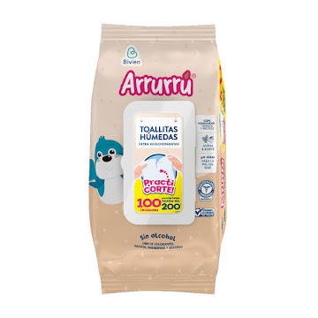 Toallitas Humedas Arrurru Avena & Karite Practicorte x 100und  