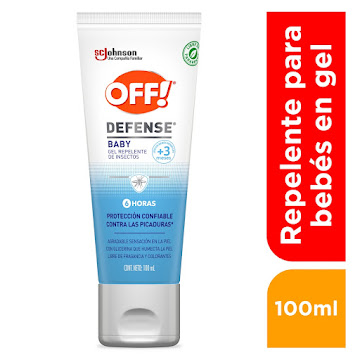 Repelente Insectos OFF! Defense Baby En Gel Frasco x 100 ml  