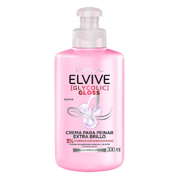 Crema Para Peinar Elvive   Glycolic Gloss x 300 ml  