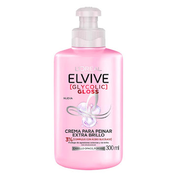 Crema Para Peinar Elvive   Glycolic Gloss x 300 ml  