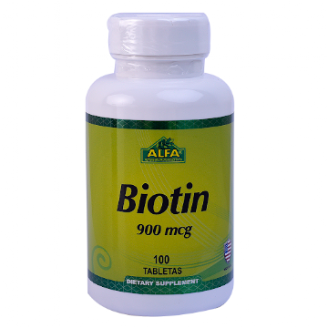 Solo Online Biotin 900 Mcg Alfa X   100 Tabletas  