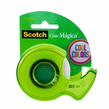 Cinta Mágica Scotch Cool Colors Rollo x 19mm x 16.5 m  