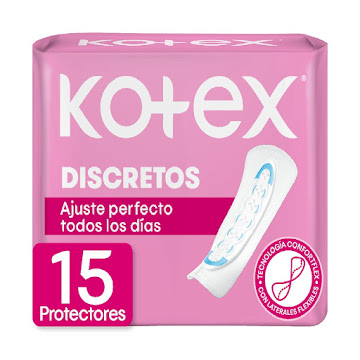 Protectores Diarios   Kotex Discretos x 15 Und  