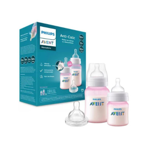 Set De Biberones Philips Avent Anti-Cólicos De 4 Y 9 Onzas En Color Rosado Avent Caja x 3 Dale a tu bebé una alimentación cómoda y sin molestias con el Set de Biberones Philips Avent Anti-Colic, diseñado para reducir los cólicos y mejorar la digestión.