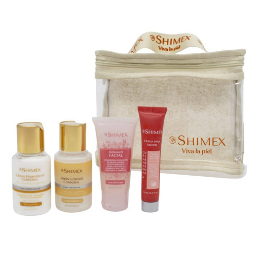 KIT ON THE GO CUIDADO CORPORAL SHIMEX SHIMEX 65 ml, 65 ml, 30 ml, 15 ml x 4 UNI Crema hidratante corporal: La Crema Hidratante Corporal de Macadamia de Shimex nutre, hidrata y protege la piel. Con mantequilla de karité y aceite de nuez del Magdalena, aporta suavidad, elasticidad 