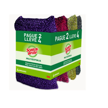 Multiesponja Scotch Brite Alta Resistencia Pague 2 Lleve 4 und  