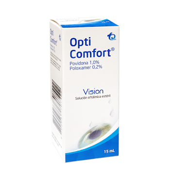 //Opti Confort Frasco x 15ml Povidona Poloxamer   