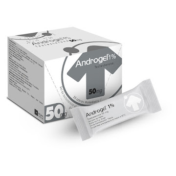 Androgel Testosterona 1%  50 mg Axon Caja x 30 Sobres  