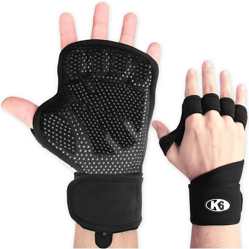 Calleras Para Cossfit Gym Con Muñequera Grip Premium K6 / S K6 PAPELETA x 2 Los Grip Premium de K6 son la alternativa a los guantes para aquellos que quieran la mayor libertad de movimiento y respirabilidad. Construidos en neopreno, cuentan con acolchado y patrón antideslizan