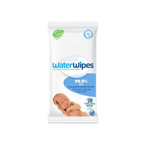 TOALLITAS HÚMEDAS SIN ALCOHOL WATERWIPES X 28 UNDS.  WATERWIPES PAQUETE x 1