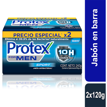 Jabón Protex Men 10x   Sport 2 En 1 X2und                                