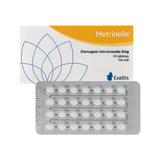 Metrinelle Dienogest 2 mg Exeltis Caja x 28 Tabletas