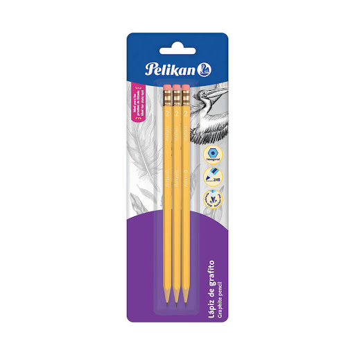 Lápiz De Grafito Pelikan x 3 und