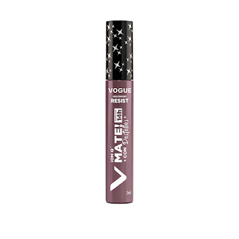 Labial Vogue Resist Mate Con Destellos Tono Galactica Tubo x 3 ml  