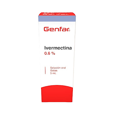 Ivermectina 0.6% Genfar Solución Oral Gotas x 5 ml  