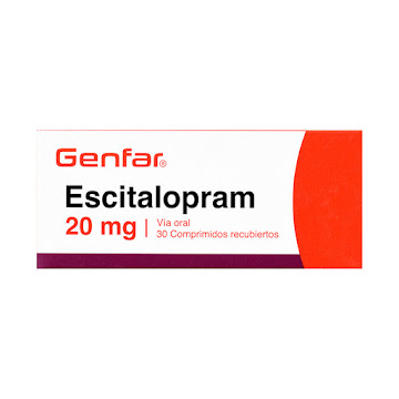 Escitalopram Genfar 20 mg Caja x 30 Comprimidos  