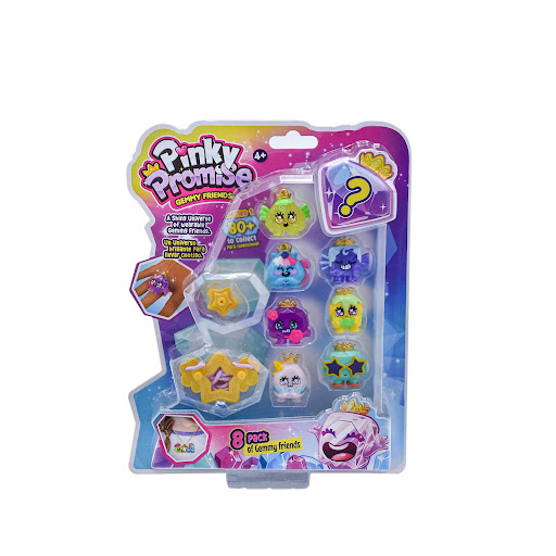 Joyas Sorpresa Pinky Promise x 8 Unds Pinky Promise Caja x 8 Combina joyas coleccionables de Gemmy Friends con joyas para niñas. Pinky Promise es una emocionante marca llena de juguetes sorpresa para niñas a partir de 4 años.