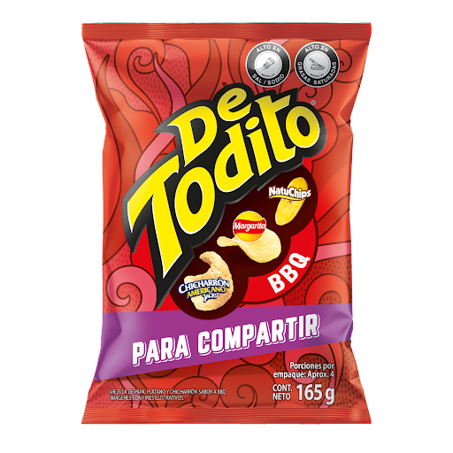 Pasabocas De Todito BBQ x 165 gr