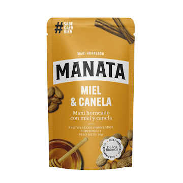 Maní Horneado Manata Miel Canela x 30 gr  