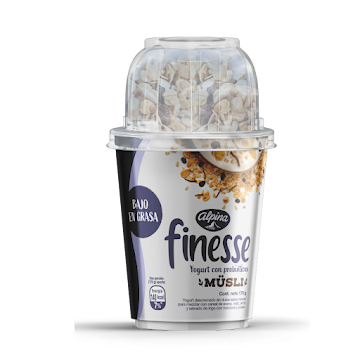 Yogurt Alpina Finesse Natural Con Cereal x 170 gr  
