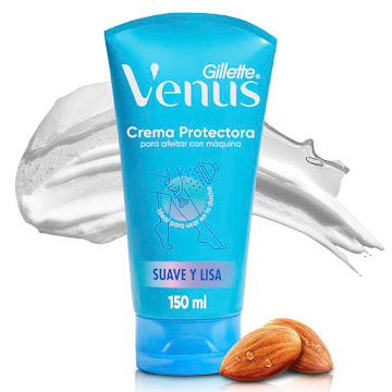 Crema de Afeitar Gillette Venus con Aceite de Almendra Frasco x 150 ml  