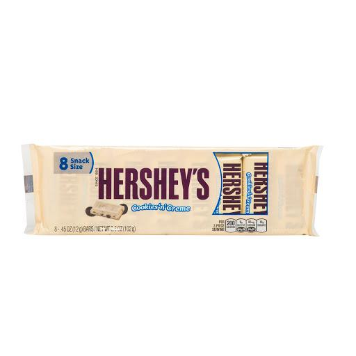 Chocolatina Hershey´S Cookies N Creme Snack Size x 8 und