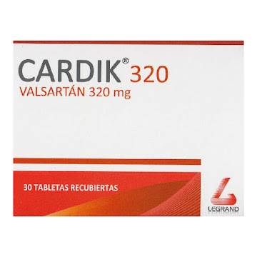 Cardik Valsartan 360mg   Legrand Caja x 30 Tabletas  