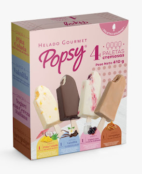 Paleta Cremosa Popsy Multipack x 4 und  