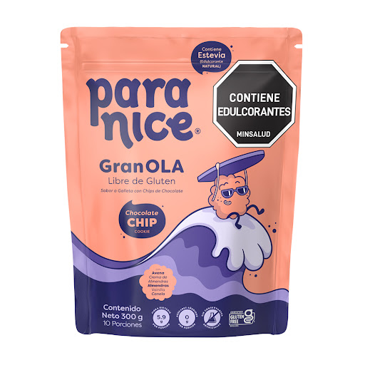 Granola Paranice Galleta Con Chips De Chocolate Bolsa x 300 gr