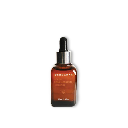 Aceite De Rosa Mosqueta Dermanat 30 ml x 1 Mezcla de aceites de origen 100% natural que regenera, hidrata y suaviza la piel.
Mejora la apariencia de cicatrices y manchas.

Hidrata profundamente, proporcionando elasticidad y firmeza.
Retrasa lo