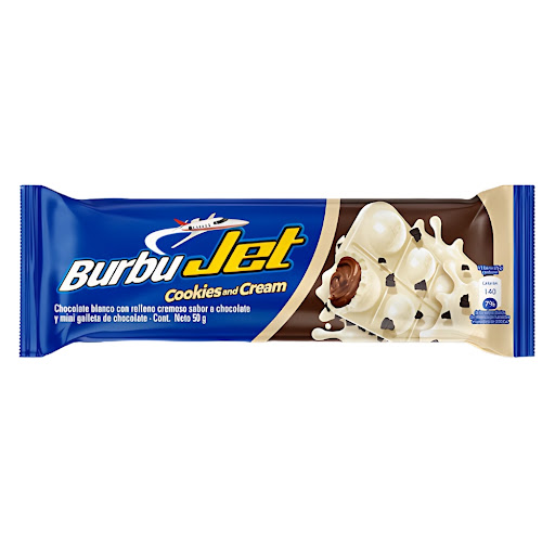 Chocolatina Jet Burbujet Cookies & Cream x 50 gr