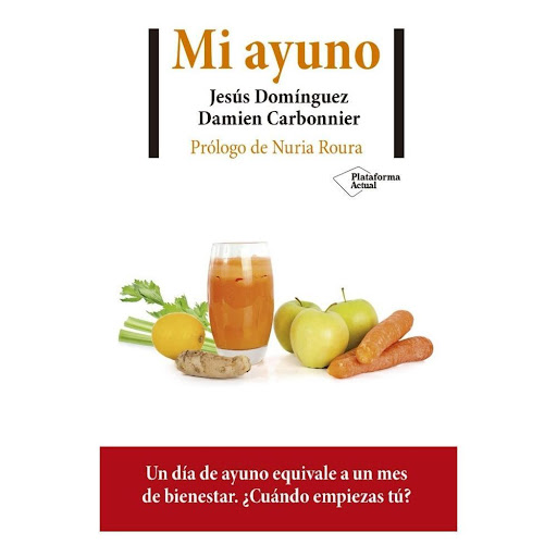 Mi Ayuno. Jesús Domínguez Plataforma Libro x 1.0 MI AYUNO  Consumimos al día más calorías de las que necesitamos. Como consecuencia, el cuerpo no utiliza sus reservas de grasa y esto puede derivar en problemas alimenticios, como la obesidad, o metab