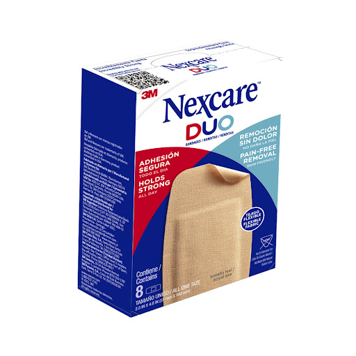 Curas Duo Codilla/Rodilla 3M Nexcare Caja x 8 und