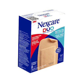 Curas Duo Codilla/Rodilla 3M Nexcare Caja x 8 und  